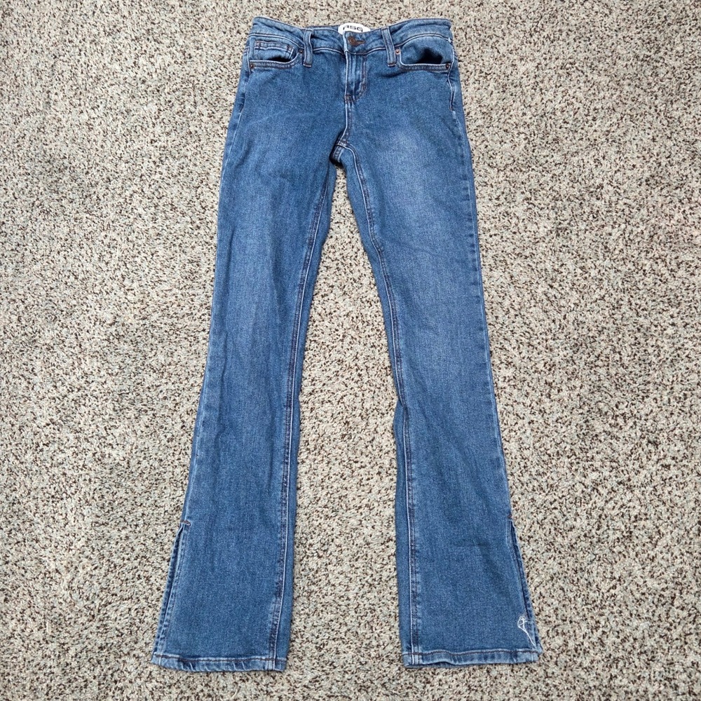 RSQ Flare Jeans Denim Blue Wash Juniors Size 24